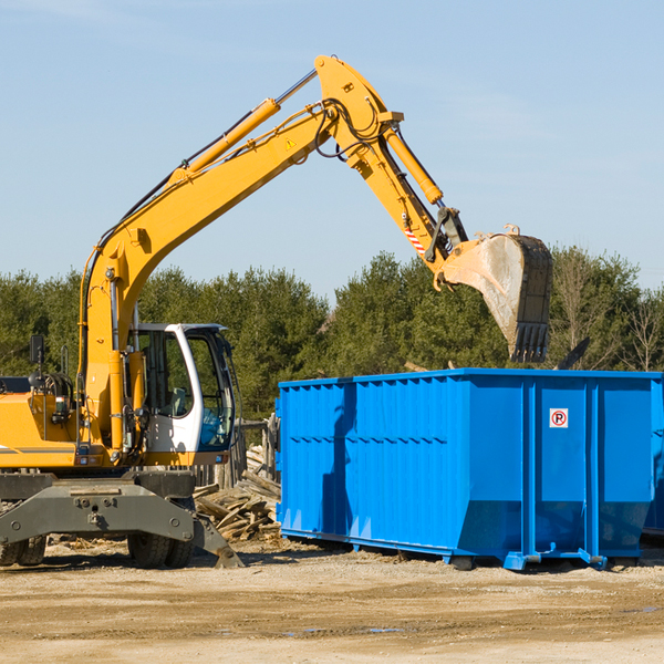 what happens if the residential dumpster is damaged or stolen during rental in Merna